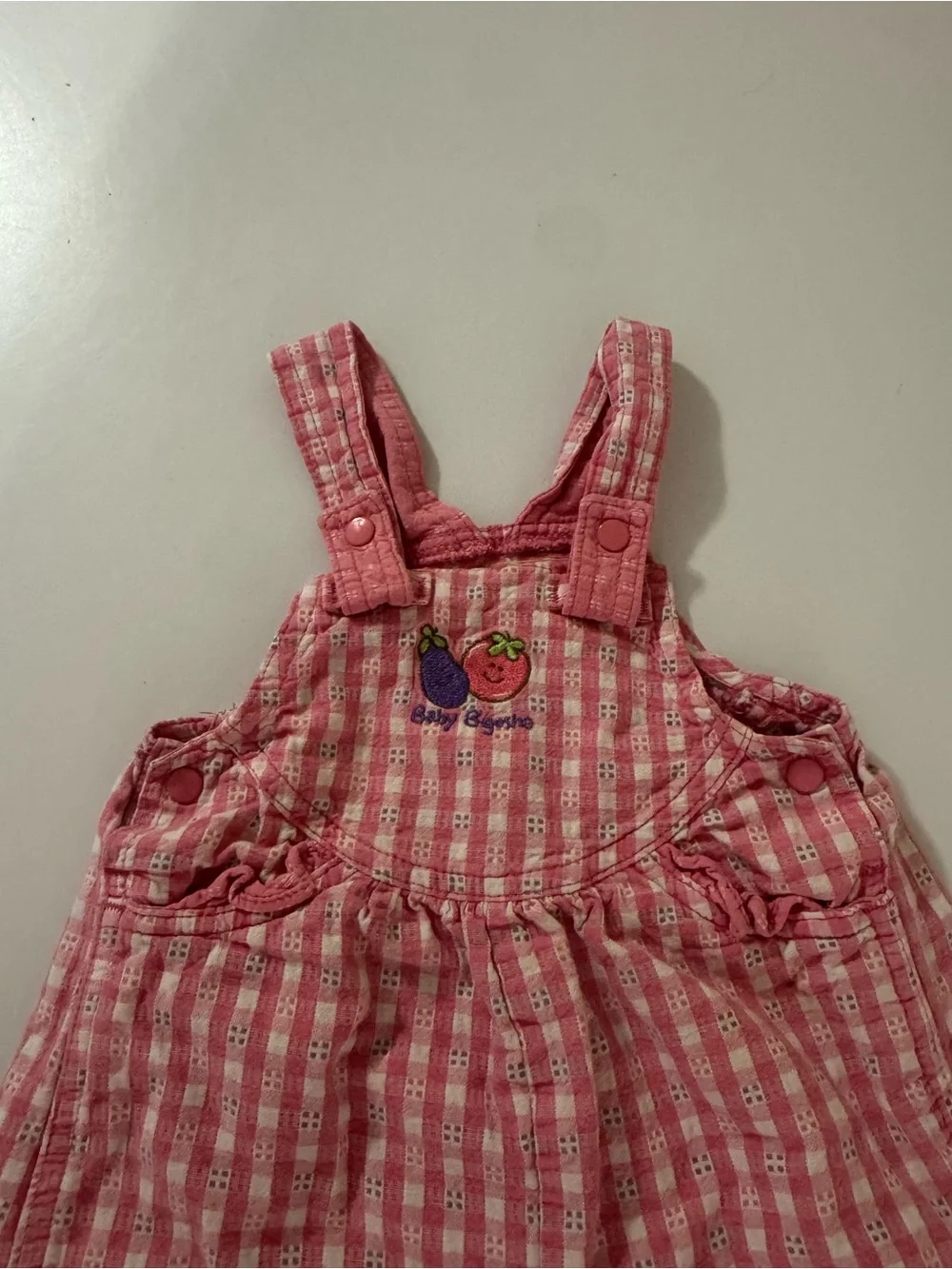 Vintage Osh Kosh Gingham Girls' Overalls